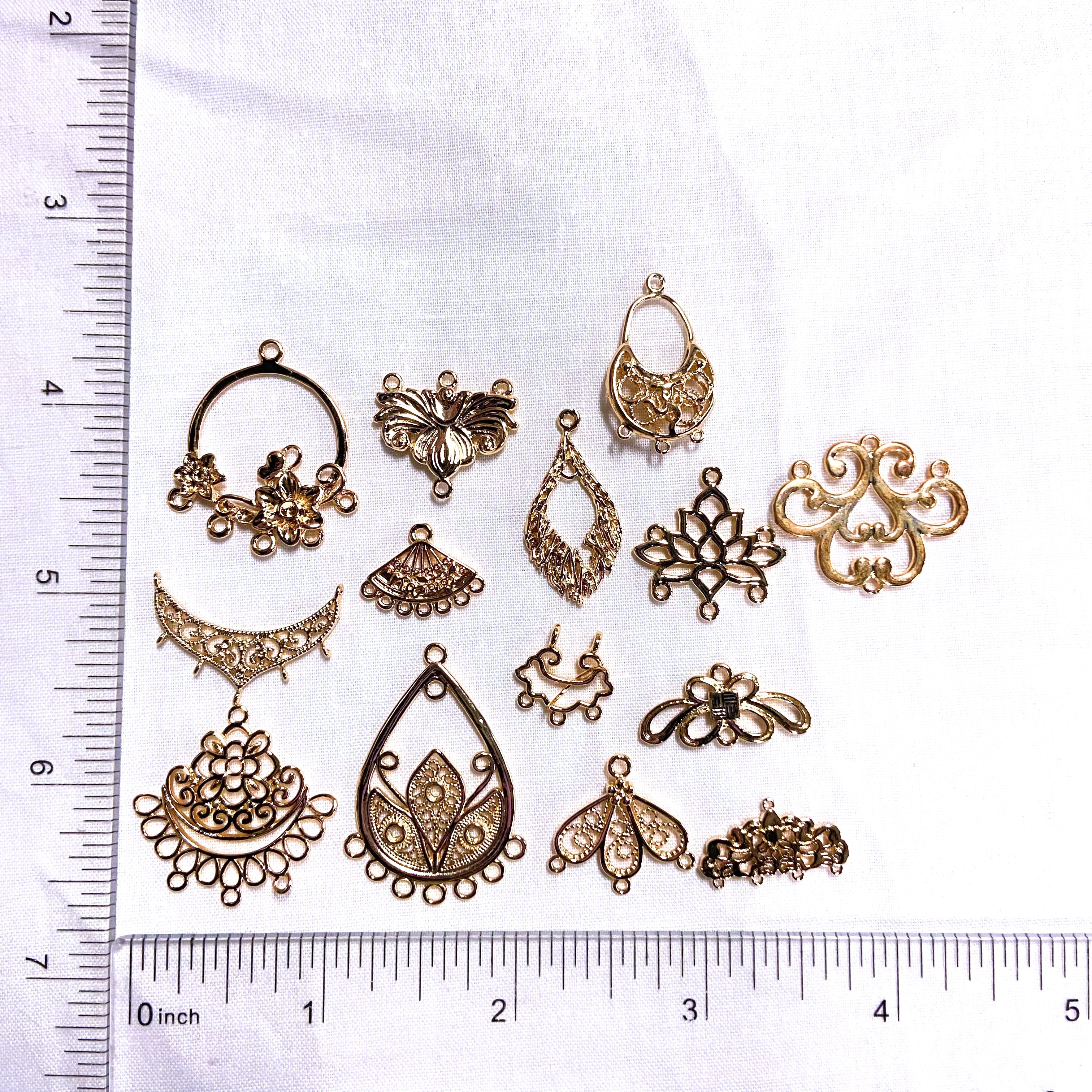 Gold Multi Loops Pendants