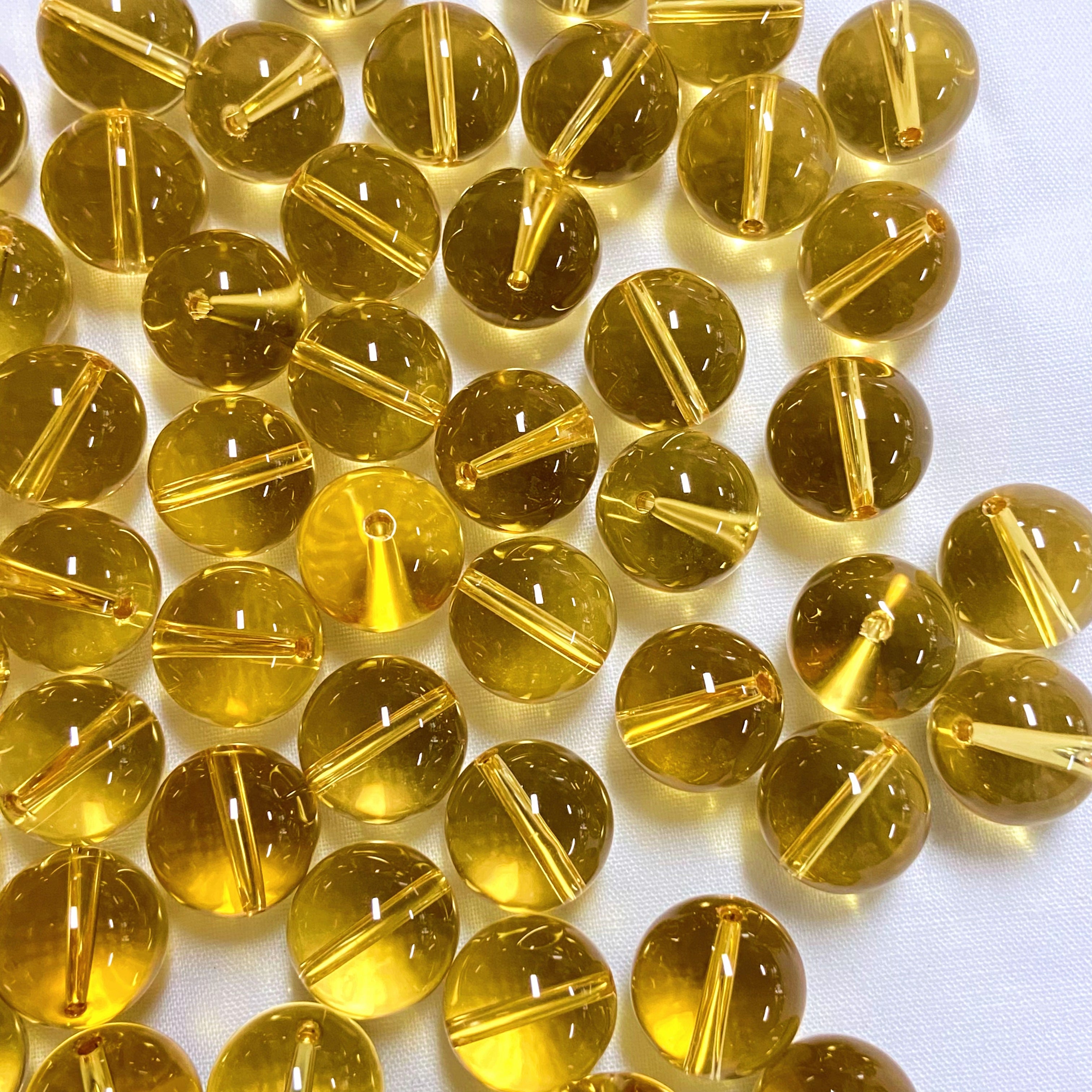 Crystal Large Yellow Citrine 15mm