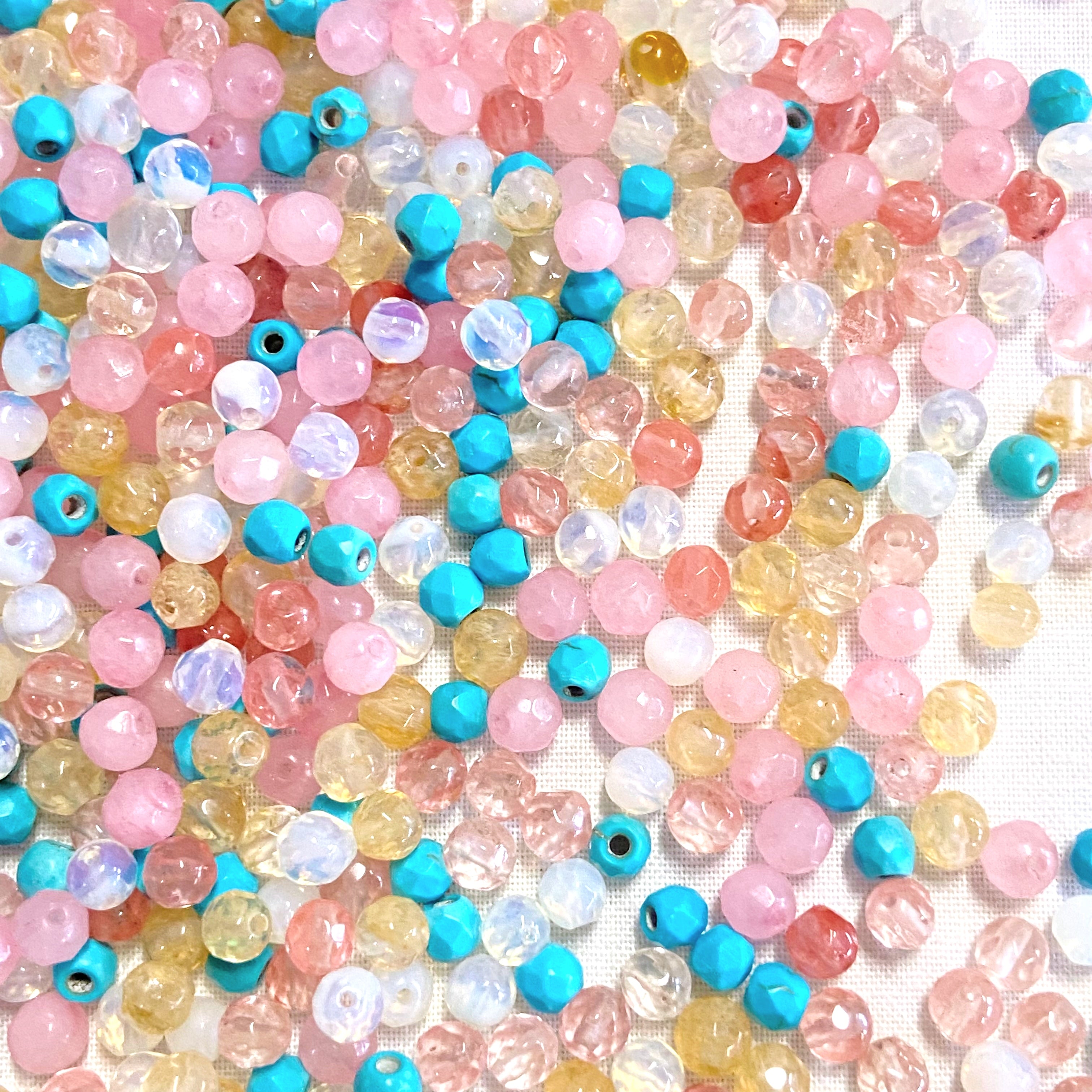 Tiny Crystal Facet Blush 4mm