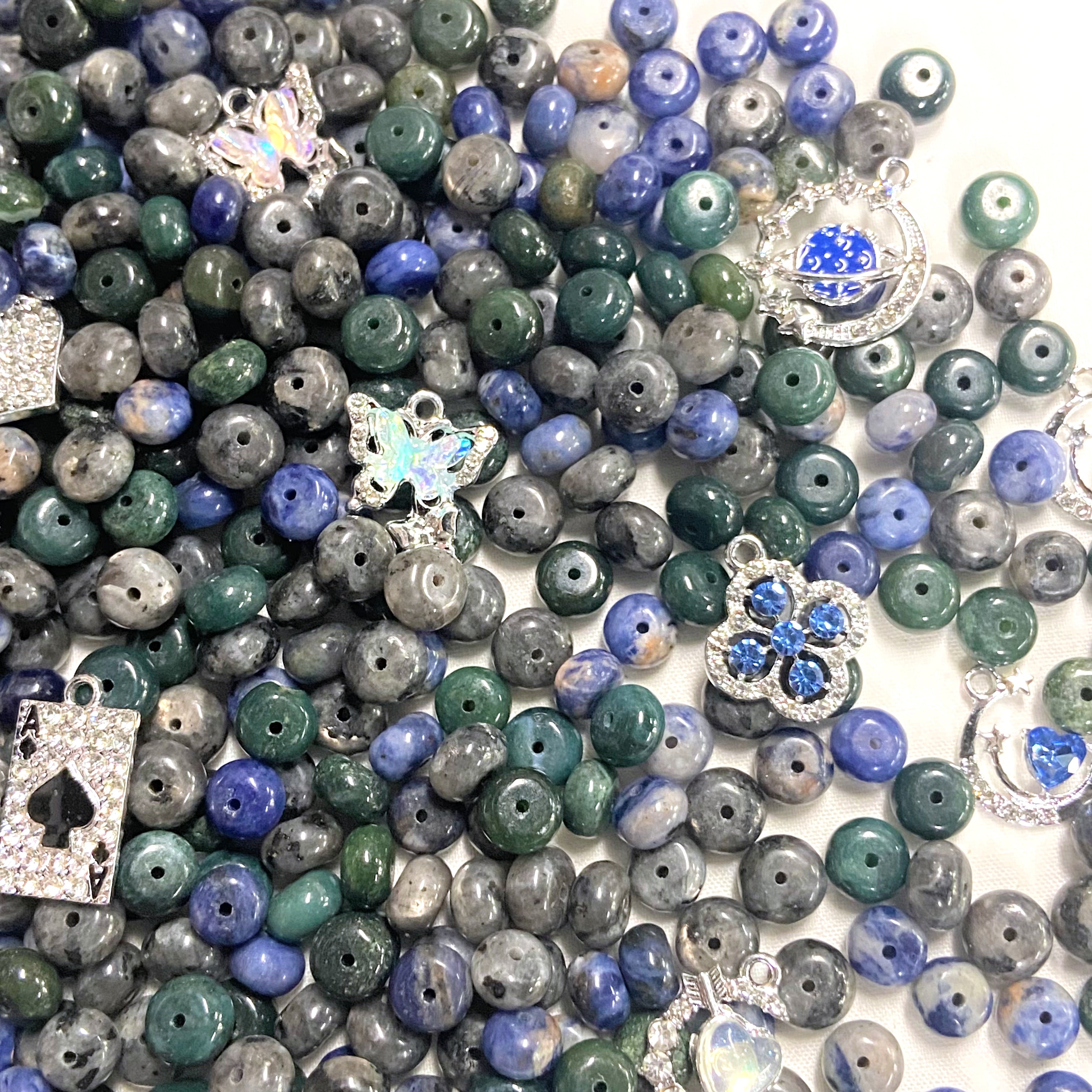 Crystal Cobble Stone Dark 5*8mm