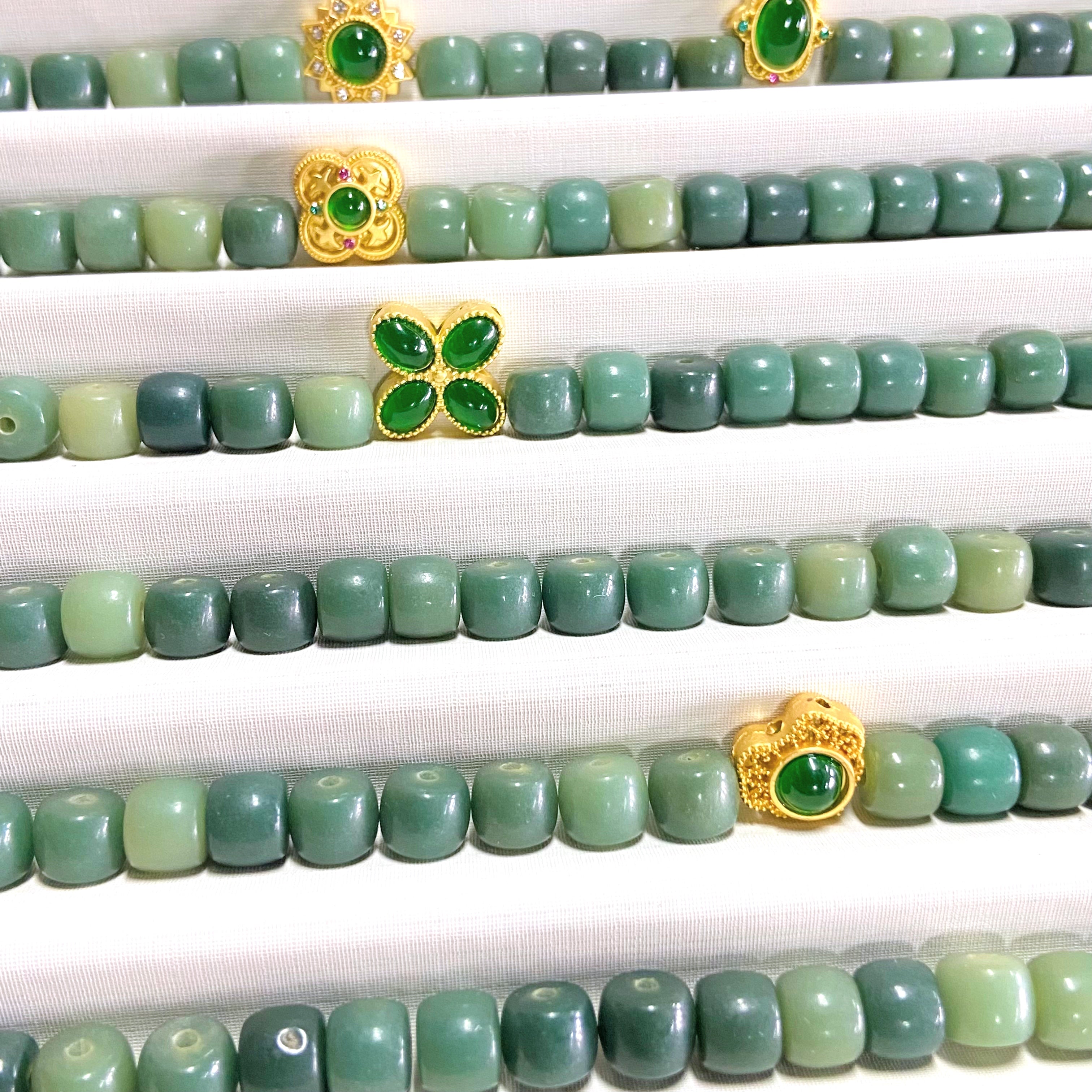 Tiny Bodhi Dark Green 7*8mm